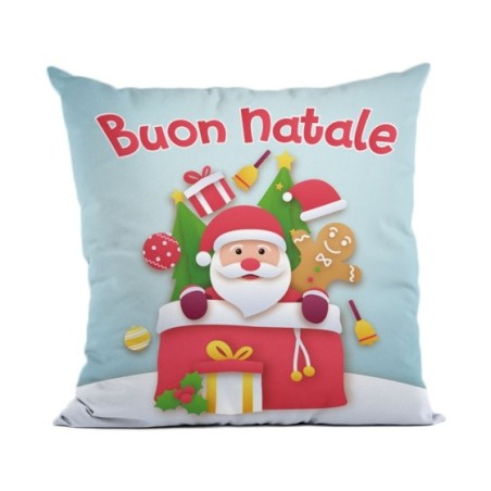 Cuscino buon natale da babbo natale Natale