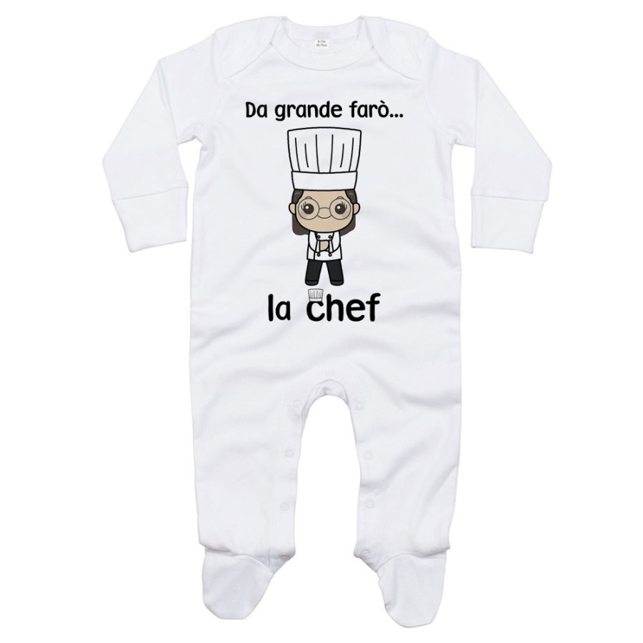 Tutina neonato da grande farò lo chef Da grande farò