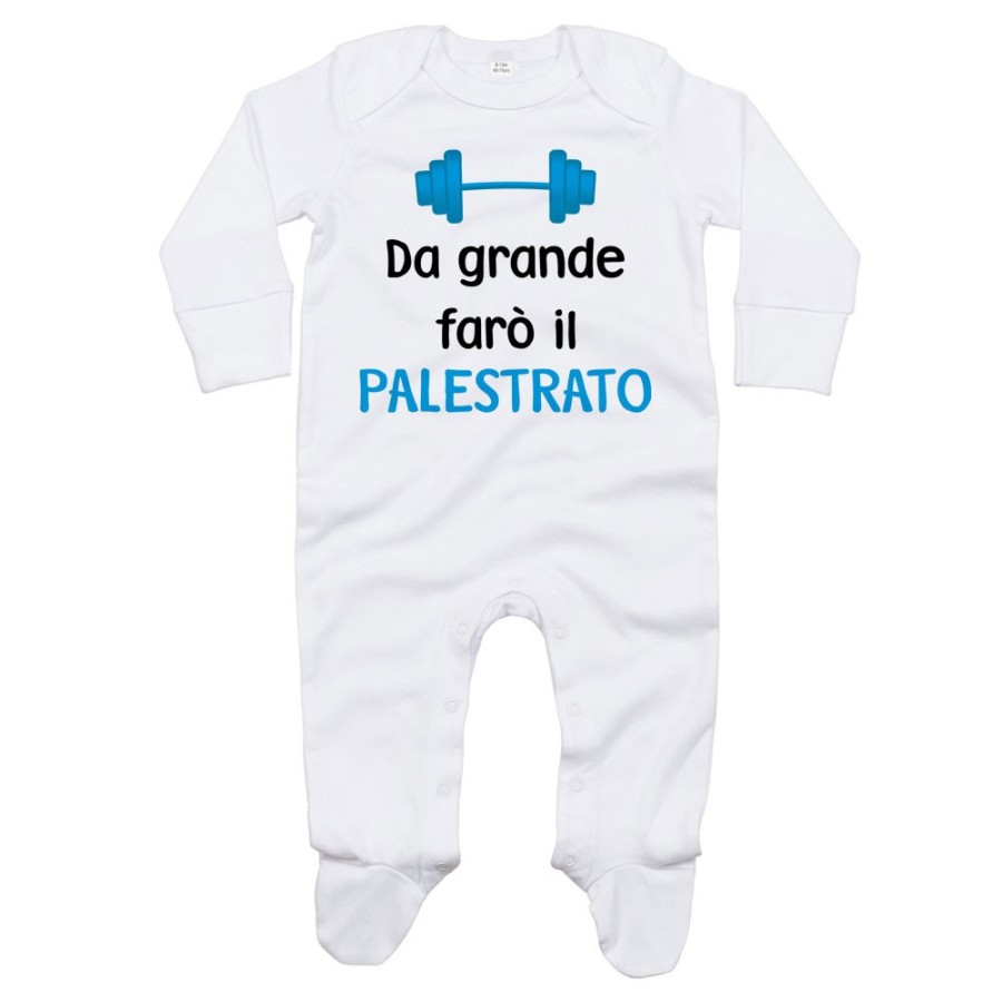 Tutina neonato da grande farò il palestrato Da grande farò