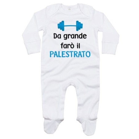 Tutina neonato da grande farò il palestrato