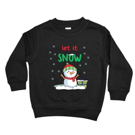Felpa bambino let it snow Natale