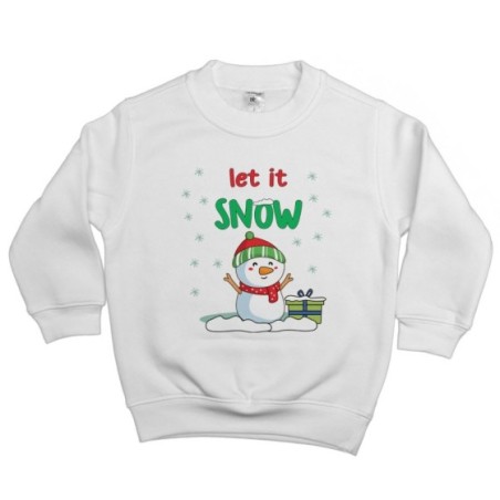 Felpa bambino let it snow Natale