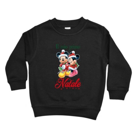 Felpa bambino personalizzabile con nome minnie e topolino...