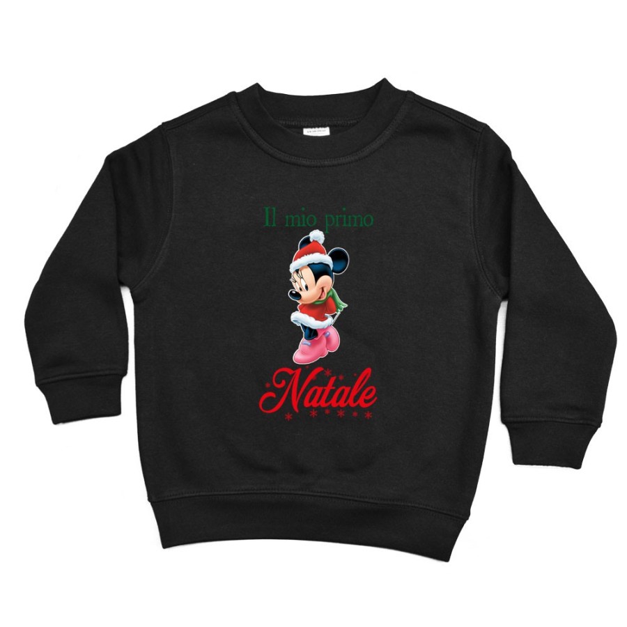 Felpa bambino personalizzabile con nome minnie il mio primo natale Natale