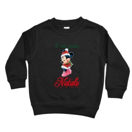 Felpa bambino personalizzabile con nome minnie il mio...
