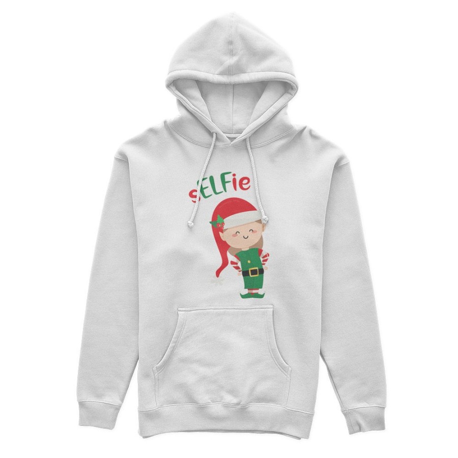 Felpa donna personalizzabile con nome selfie Natale