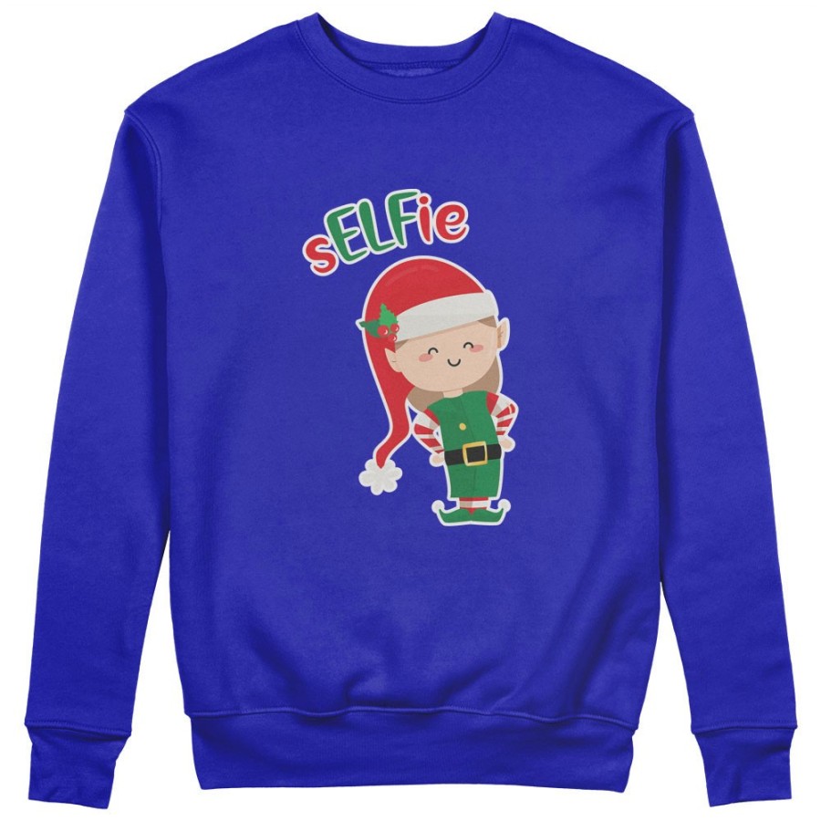 Felpa donna personalizzabile con nome selfie Natale