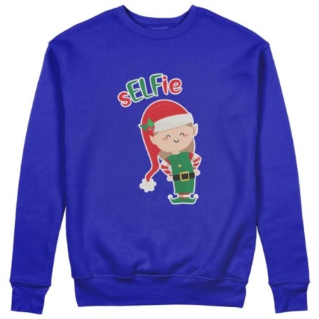 Felpa donna personalizzabile con nome selfie Natale