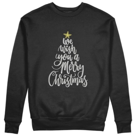 Felpa donna we wish you a merry christmas Natale