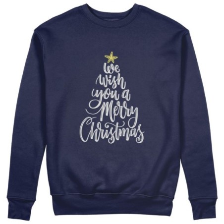 Felpa donna we wish you a merry christmas Natale