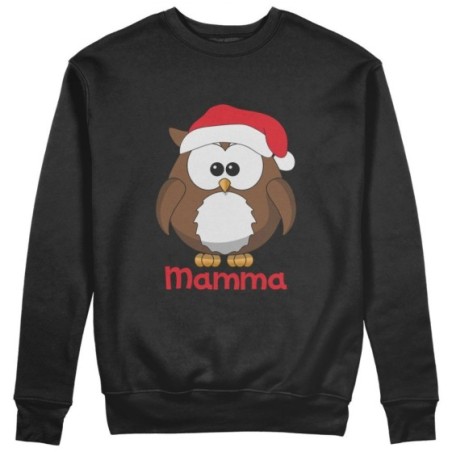 Felpa donna personalizzata con nome gufetta mamma