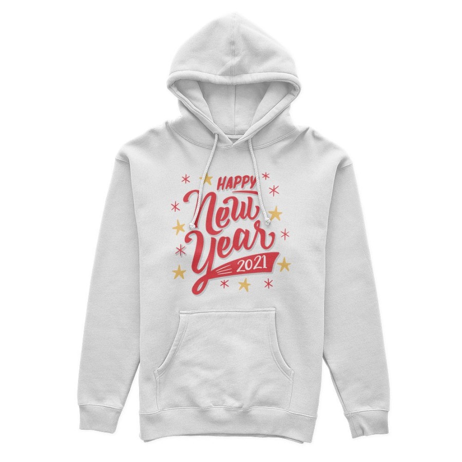 Felpa donna personalizzata con anno happy new year Natale