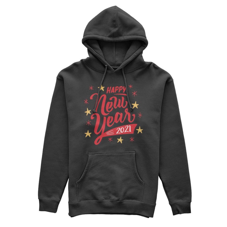Felpa donna personalizzata con anno happy new year Natale