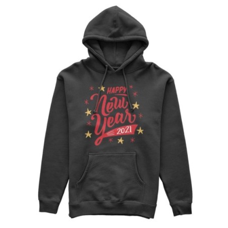 Felpa donna personalizzata con anno happy new year Natale