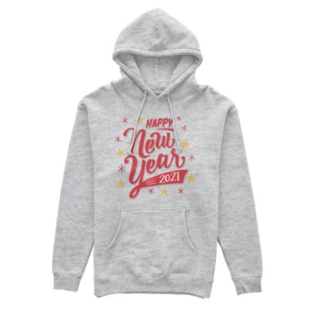 Felpa donna personalizzata con anno happy new year Natale