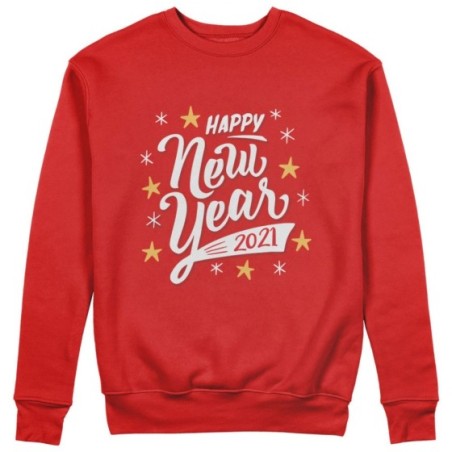 Felpa donna personalizzata con anno happy new year Natale