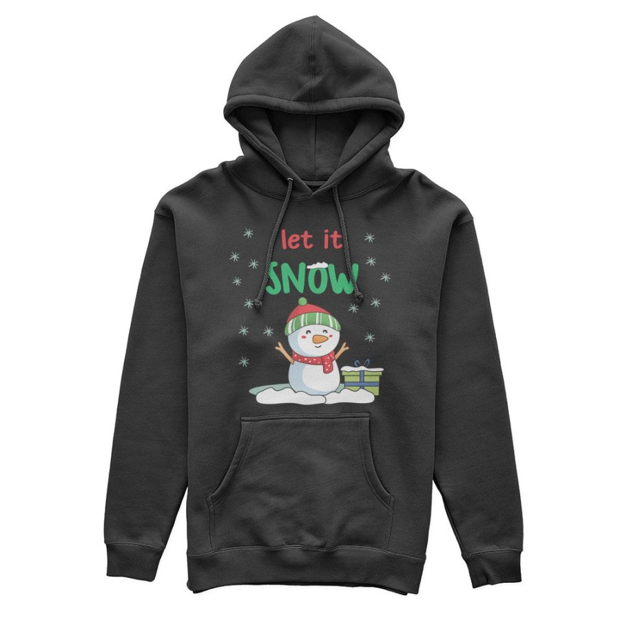 Felpa donna pupazzo di neve let it snow Natale
