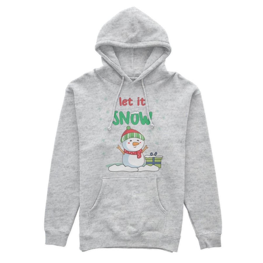 Felpa donna pupazzo di neve let it snow Natale