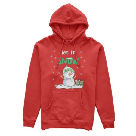 Felpa donna pupazzo di neve let it snow Natale