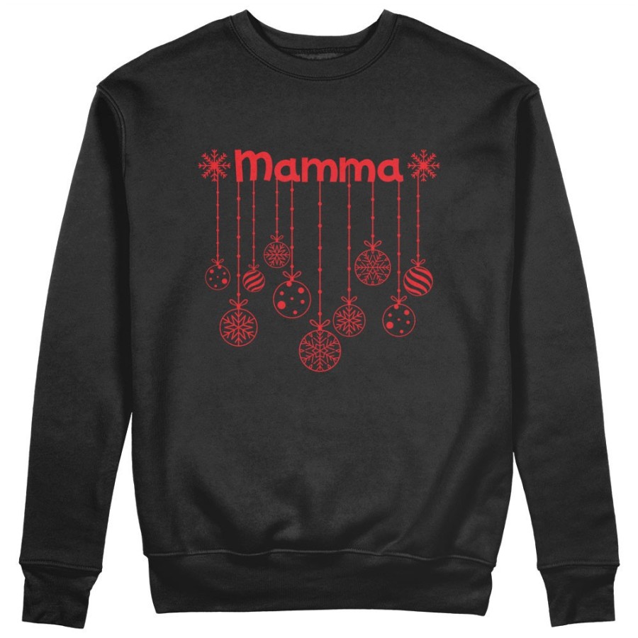Felpa donna personalizzata con nome decorazioni natalizie Natale