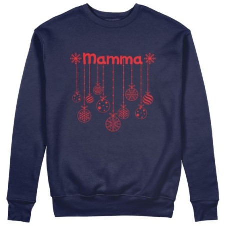Felpa donna personalizzata con nome decorazioni natalizie Natale