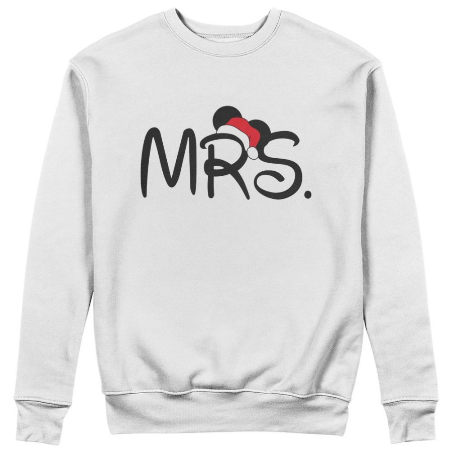 Felpa donna personalizzabile con nome mrs con cappello natalizio Natale
