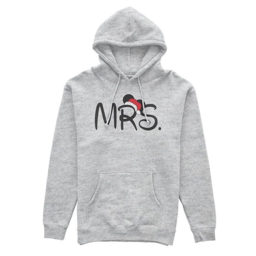 Felpa donna personalizzabile con nome mrs con cappello natalizio Natale