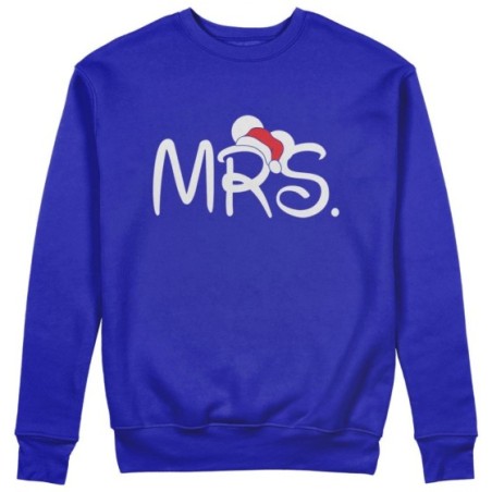 Felpa donna personalizzabile con nome mrs con cappello natalizio Natale