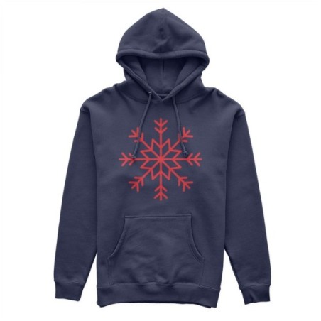 Felpa donna personalizzabile con nome fiocco di neve Natale