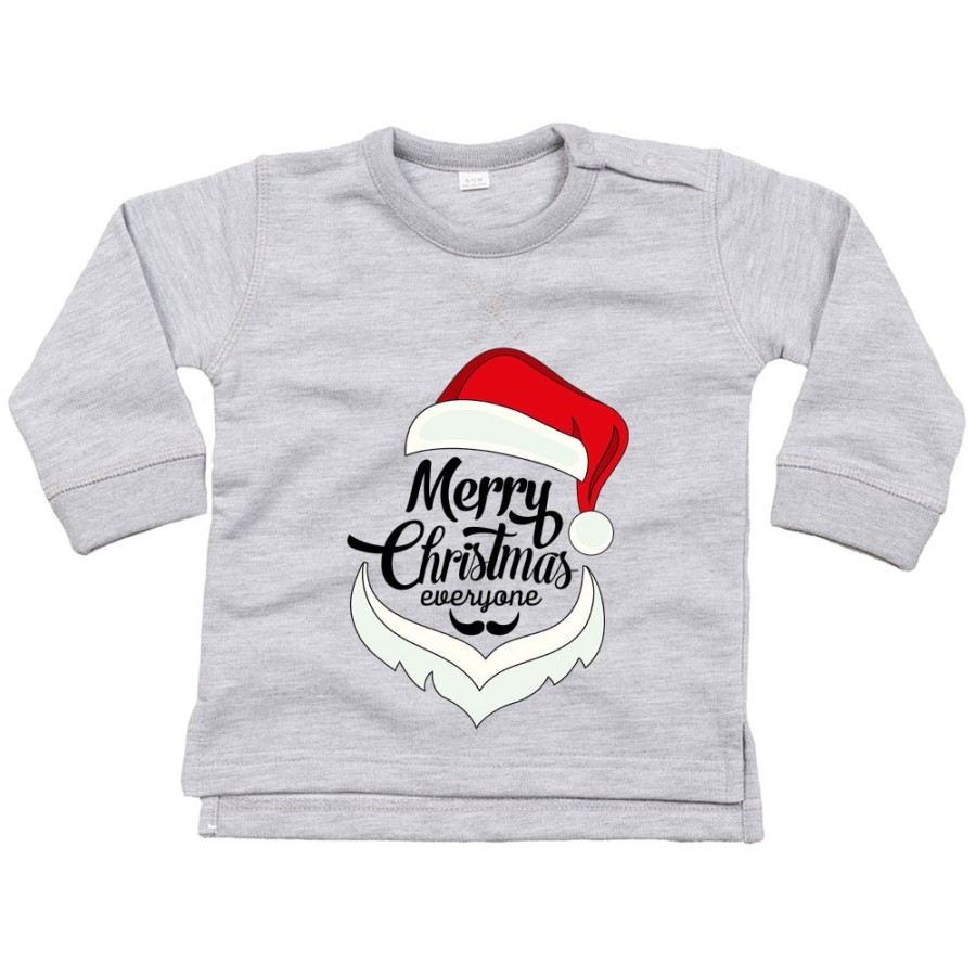 Felpa neonato merry christmas everyone Natale