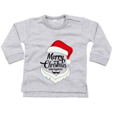 Felpa neonato merry christmas everyone