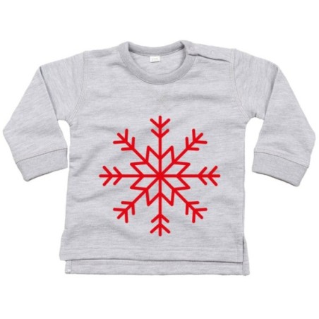 Felpa neonato fiocco di neve