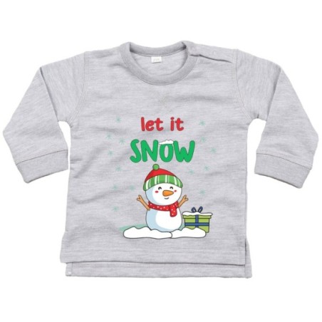 Felpa neonato let it snow