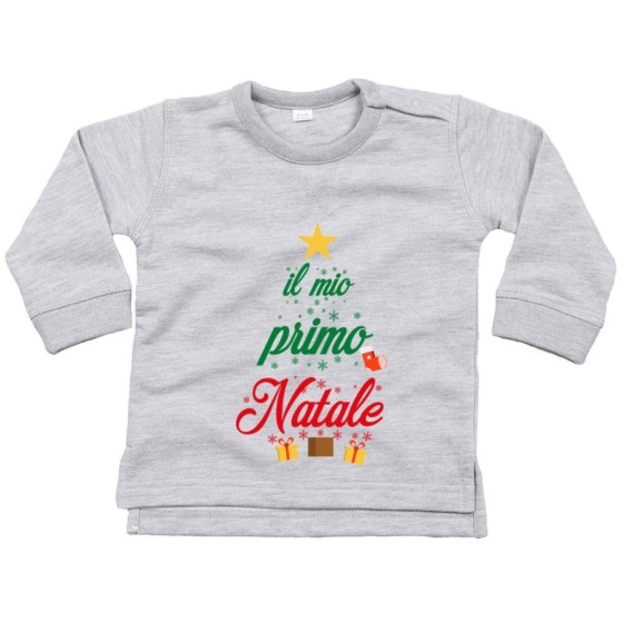 Felpa neonato il mio primo natale a forma di albero natalizio Natale