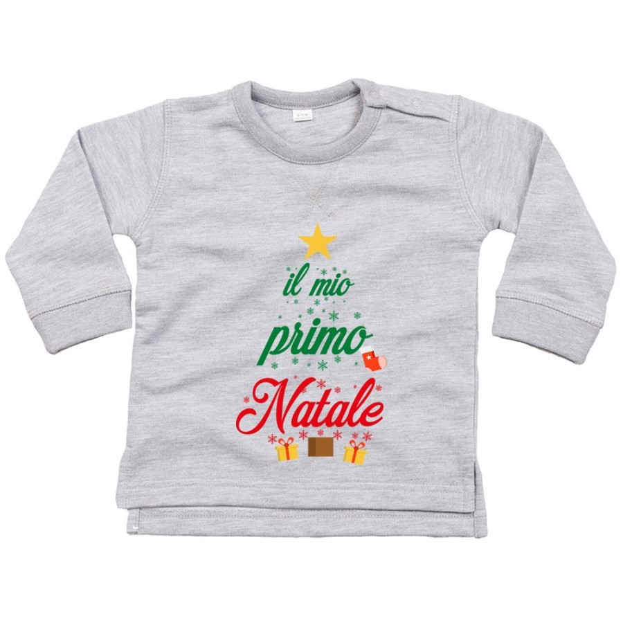 Felpa neonato il mio primo natale a forma di albero natalizio Natale