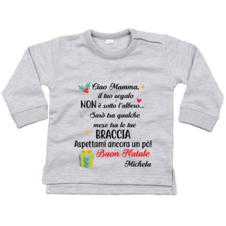 Felpa neonato personalizzabile con nome mamma il tuo...