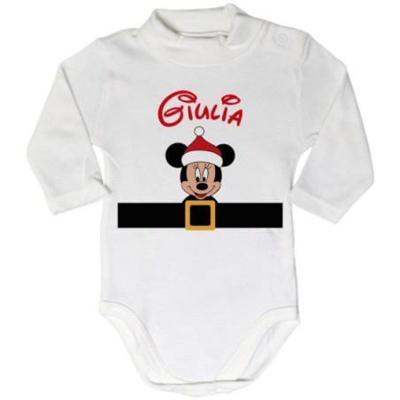 Body lupetto neonato personalizzato con nome e cintura...