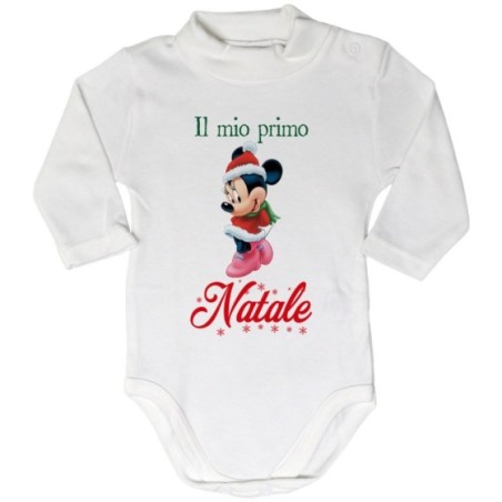 Body lupetto neonata personalizzabile con nome minnie il...