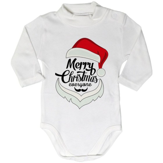 Body lupetto neonato merry christmas everyone Natale