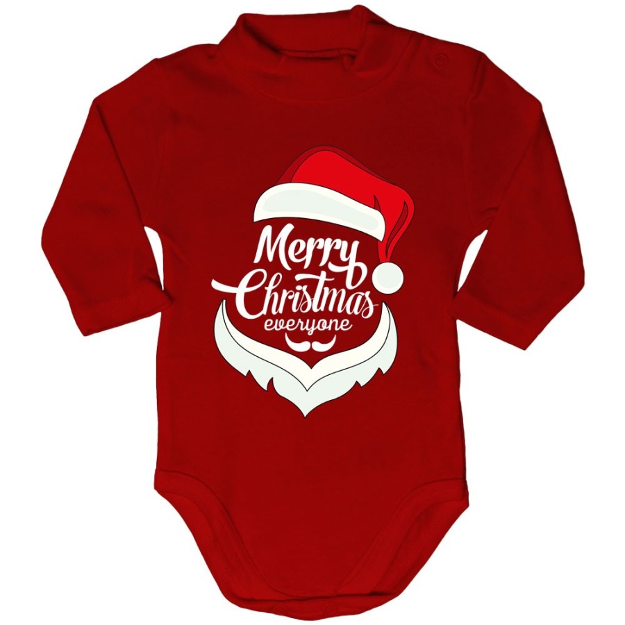 Body lupetto neonato merry christmas everyone Natale