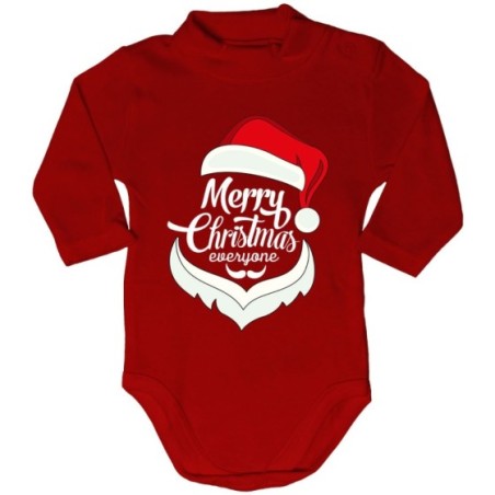Body lupetto neonato merry christmas everyone Natale