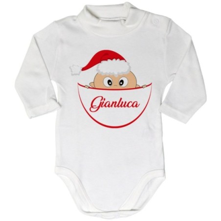 Body lupetto neonato personalizzato con nome bimbo con...