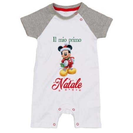 Pagliaccetto neonato personalizzabile con nome topolino...