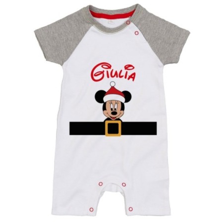 Pagliaccetto neonato personalizzato con nome e cintura...