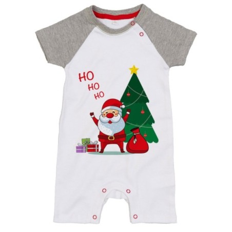 Pagliaccetto neonato personalizzabile con nome ho ho ho babbo natale Natale