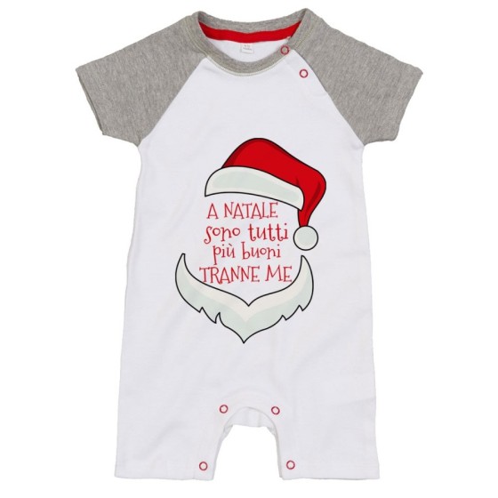 Pagliaccetto personalizzabile a natale sono tutti più buoni tranne me sono tutti più buoni tranne me Natale