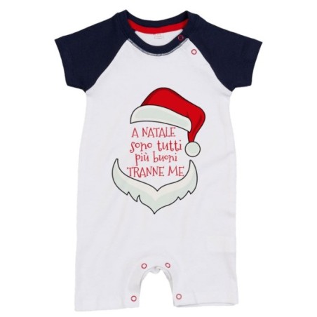 Pagliaccetto personalizzabile a natale sono tutti più buoni tranne me sono tutti più buoni tranne me Natale
