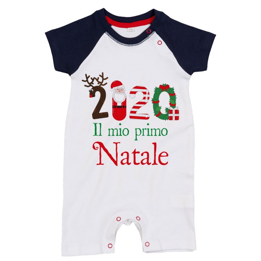 Pagliaccetto neonato personalizzabile con nome e anno il mio primo natale Natale