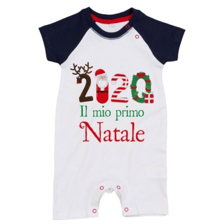 Pagliaccetto neonato personalizzabile con nome e anno il mio primo natale Natale