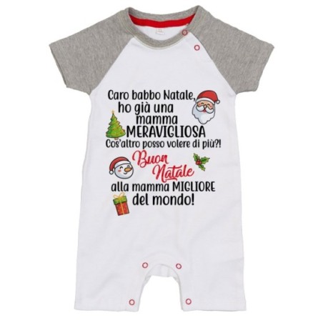 Pagliaccetto neonato personalizzabile con nome caro babbo...